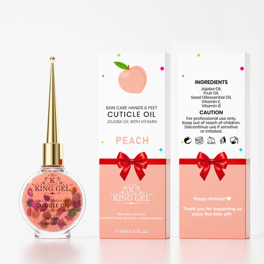 Kinggel Cuticle Oil Peach Gift + Gift Box Case 200Pcs